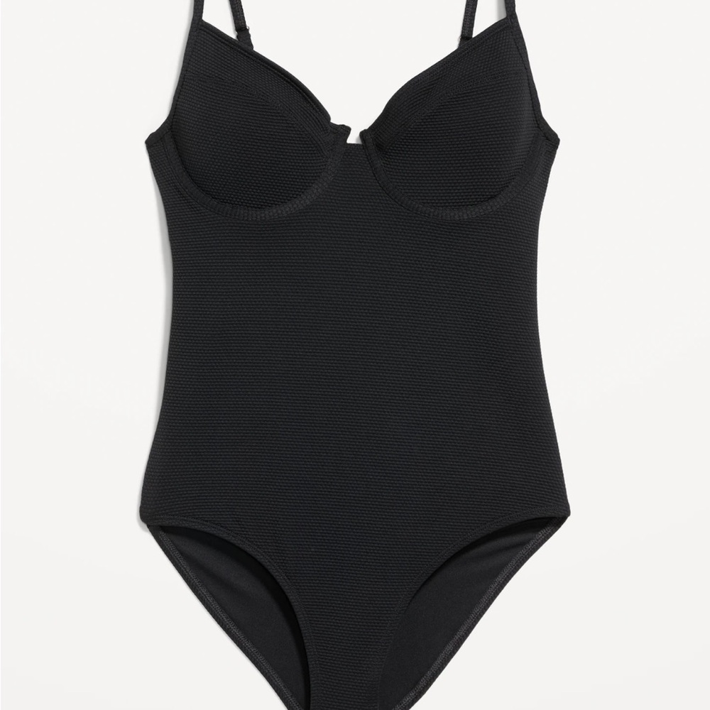 Old Navy Black Women's One Piece Swimsuit